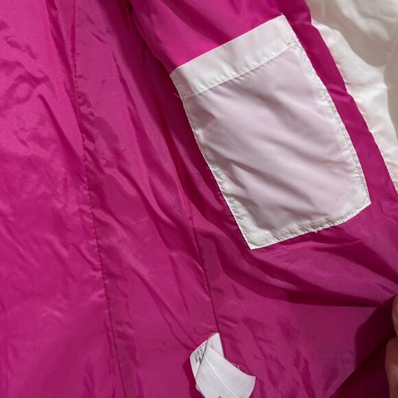 Puma White Down Puffer Jacket Sz S • Hot Pink Lining & Zipper • Short #560893 - Picture 5 of 7